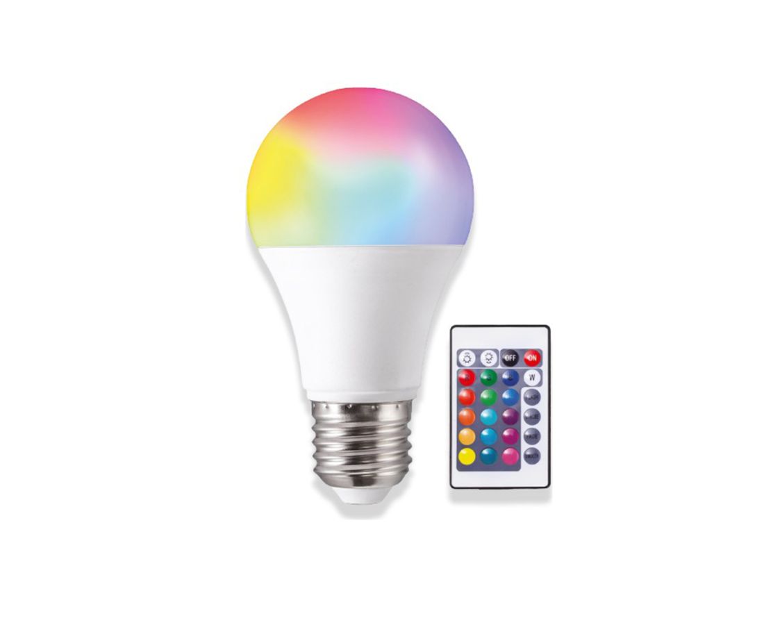 ლედ ნათურა 9W RGB NOAS — ნათურა და ვაზნა